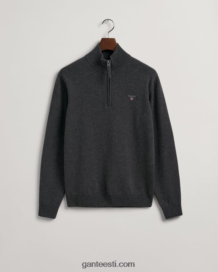 GANT mehed antratsiitne melanž ülipeen lambavillane pooltõmblukuga kampsun NBR64N330