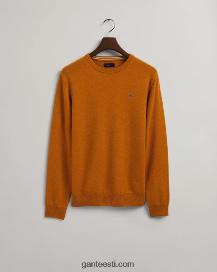 GANT mehed dk sinepi apelsin ülipeen lambavillast kaelusega kampsun NBR64N312