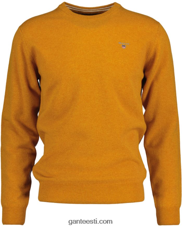 GANT mehed dk sinepi apelsin ülipeen lambavillast kaelusega kampsun NBR64N312