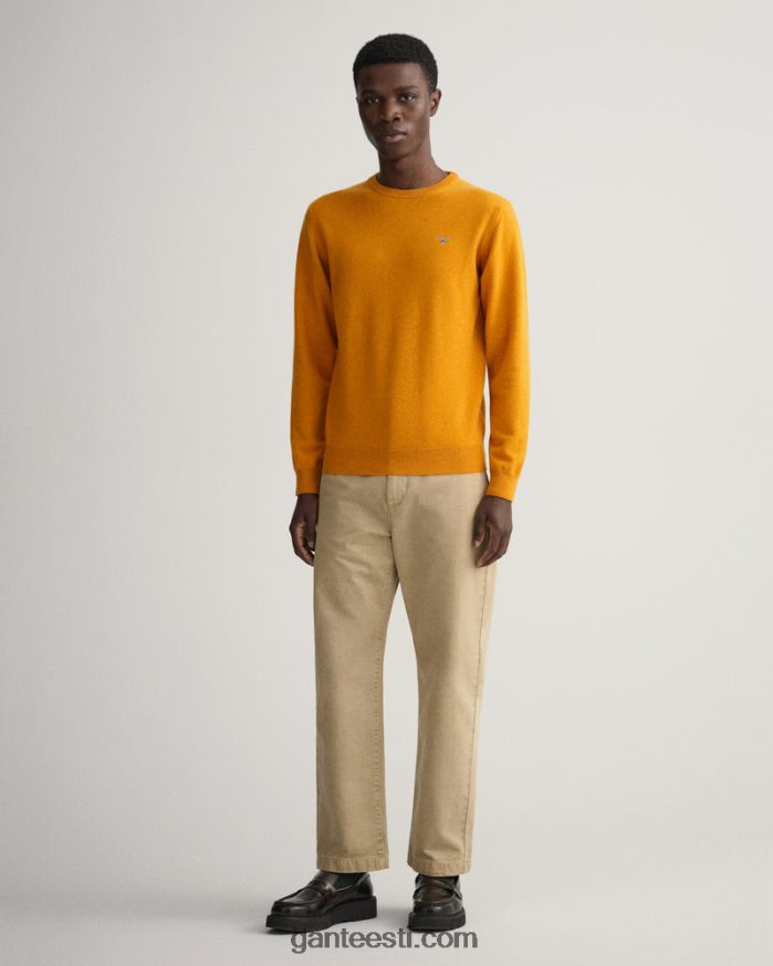 GANT mehed dk sinepi apelsin ülipeen lambavillast kaelusega kampsun NBR64N312