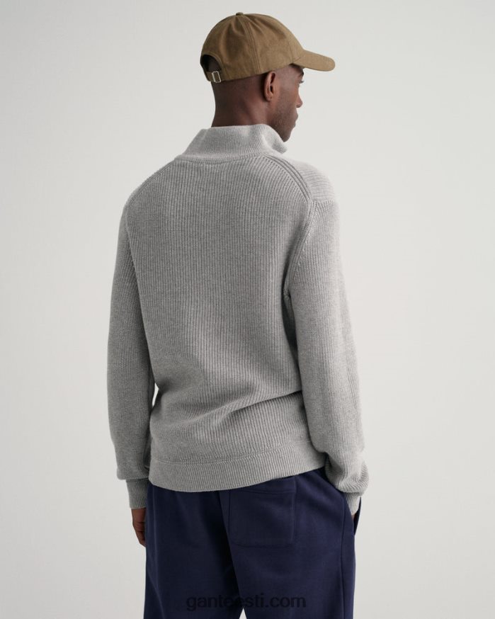 GANT mehed hall melanž vatist soonik pool lukuga kampsun NBR64N310