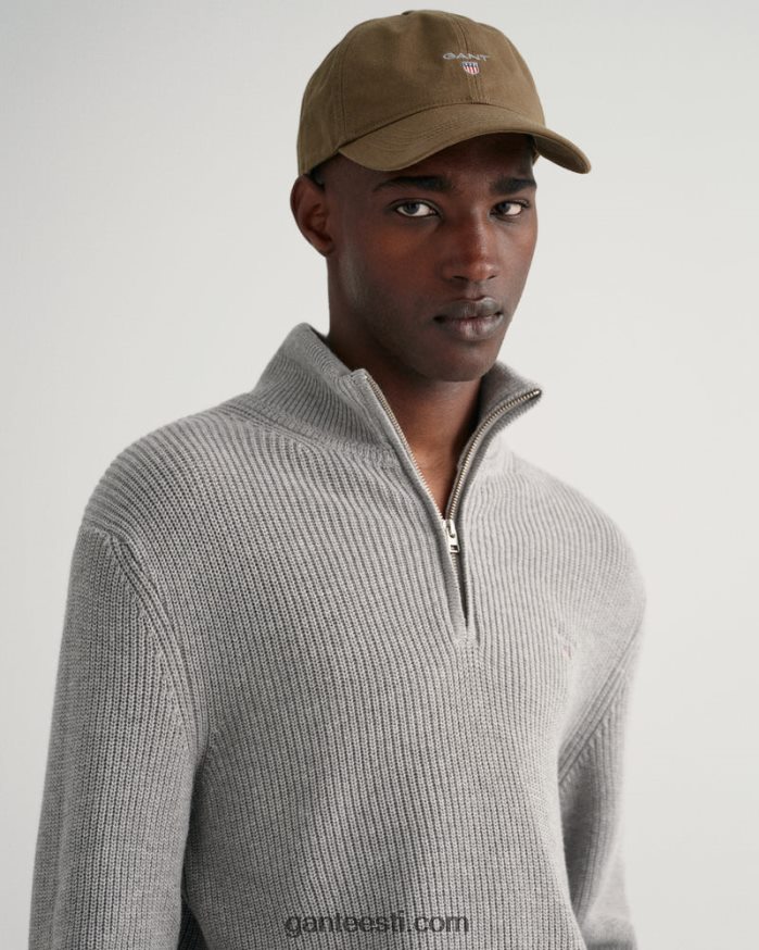 GANT mehed hall melanž vatist soonik pool lukuga kampsun NBR64N310