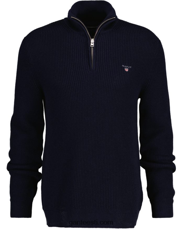 GANT mehed õhtusinine vatist soonik pool lukuga kampsun NBR64N309