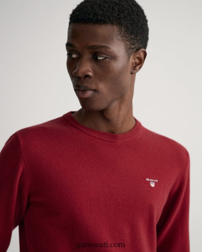GANT mehed port punane ülipeen lambavillast kaelusega kampsun NBR64N365