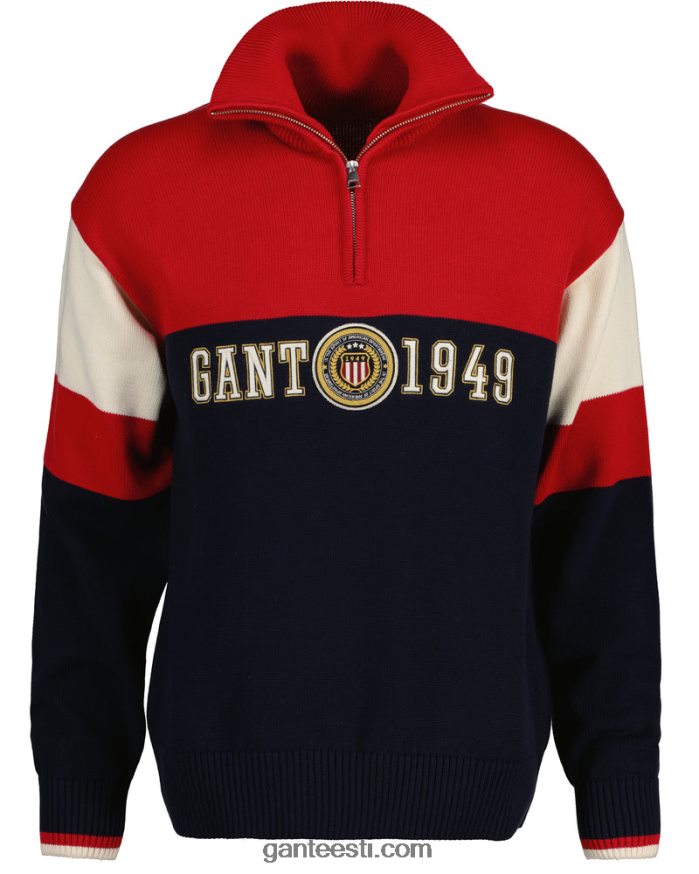 GANT mehed rubiinpunane crest shield pool lukuga kampsun NBR64N361