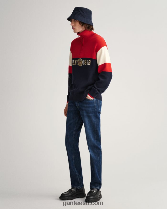 GANT mehed rubiinpunane crest shield pool lukuga kampsun NBR64N361