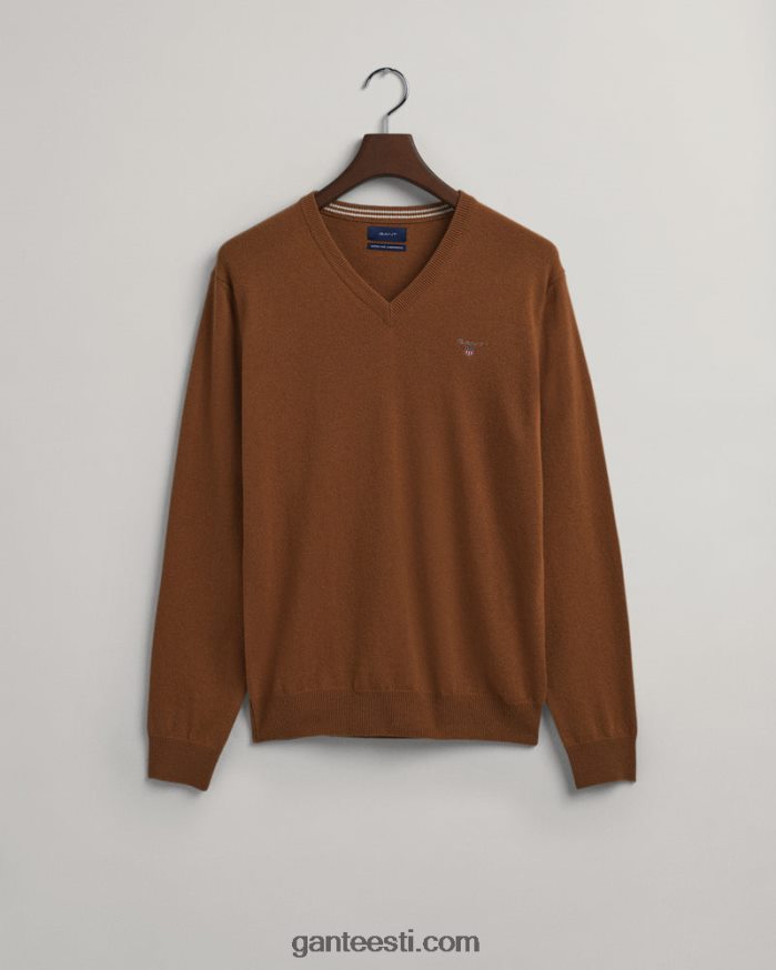 GANT mehed soe maa ülipeen lambavillane v-kaelusega kampsun NBR64N306