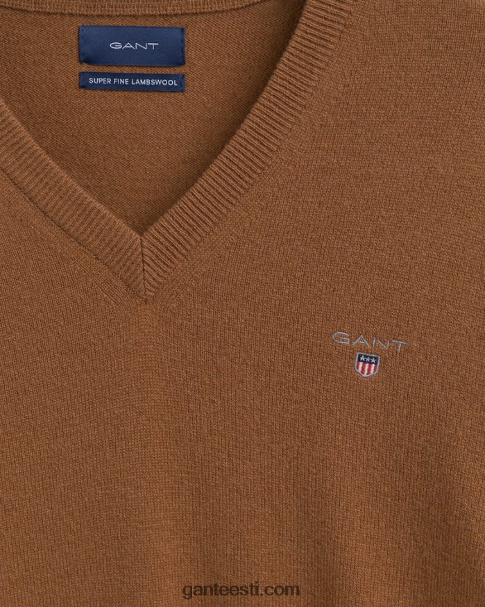 GANT mehed soe maa ülipeen lambavillane v-kaelusega kampsun NBR64N306