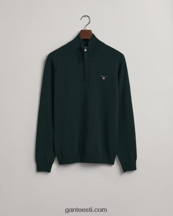 GANT mehed tartaanroheline ülipeen lambavillane pooltõmblukuga kampsun NBR64N332