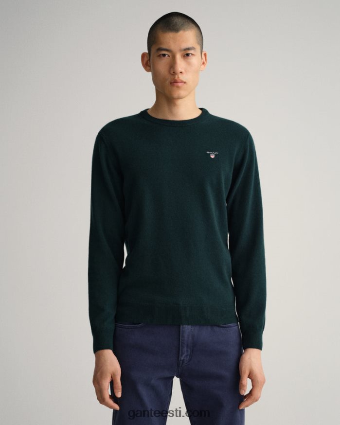 GANT mehed tartaanroheline ülipeen lambavillast kaelusega kampsun NBR64N313