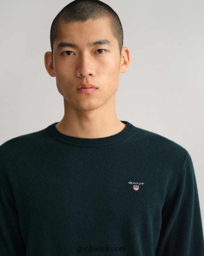 GANT mehed tartaanroheline ülipeen lambavillast kaelusega kampsun NBR64N313