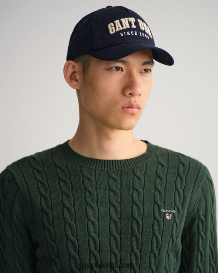 GANT mehed tormiroheline puuvillane kaelusega kampsun NBR64N343