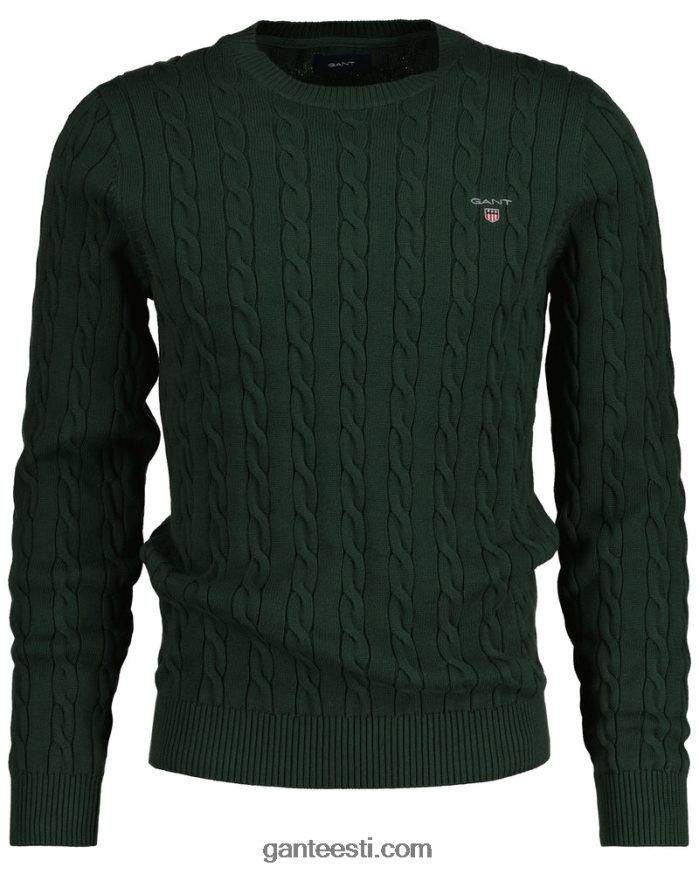 GANT mehed tormiroheline puuvillane kaelusega kampsun NBR64N343