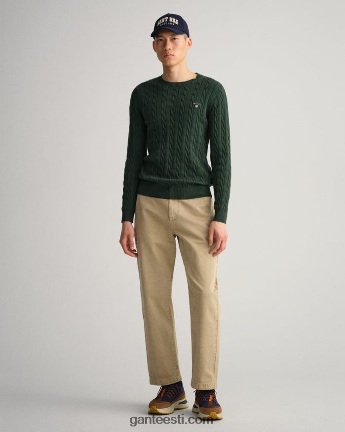 GANT mehed tormiroheline puuvillane kaelusega kampsun NBR64N343