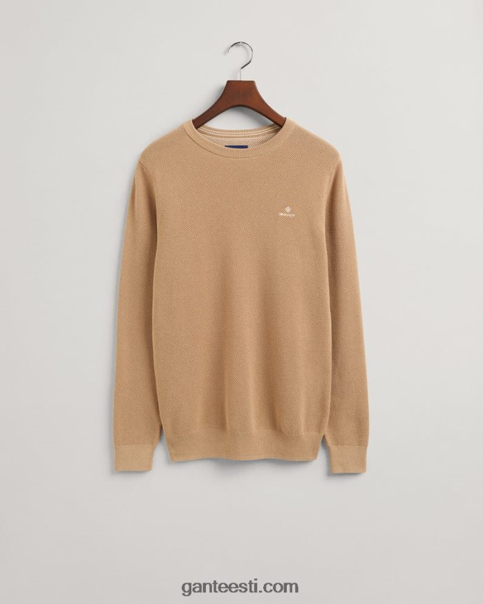 GANT mehed tume khaki puuvillane pikee kaelusega kampsun NBR64N328