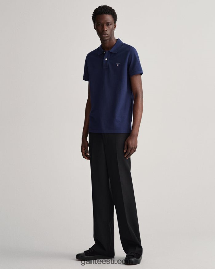 GANT mehed õhtusinine originaalne pikee polosärk NBR64N118