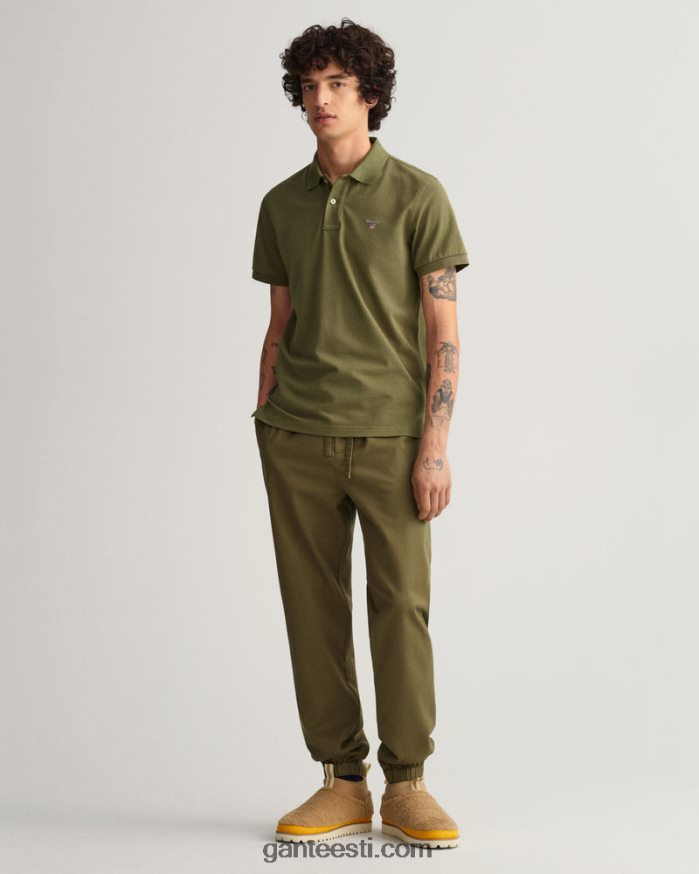 GANT mehed jahimees roheline originaalne pikee polosärk NBR64N97