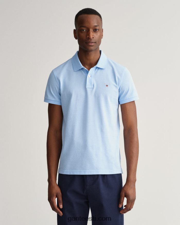 GANT mehed kapri sinine originaal slim fit pique polo särk NBR64N107