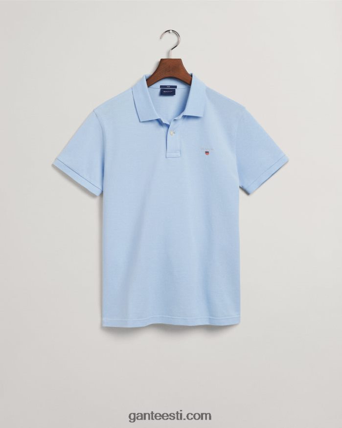 GANT mehed kapri sinine originaal slim fit pique polo särk NBR64N107