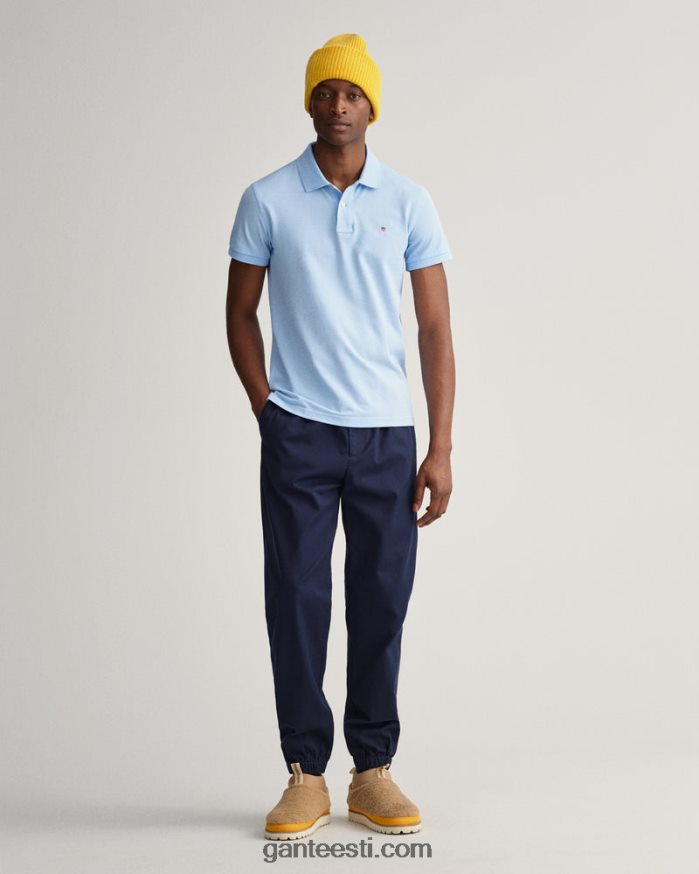 GANT mehed kapri sinine originaal slim fit pique polo särk NBR64N107