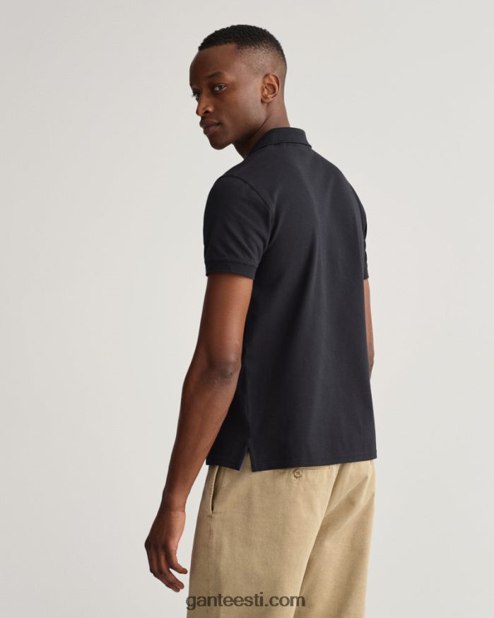 GANT mehed must kontrastne krae pique rugger NBR64N114