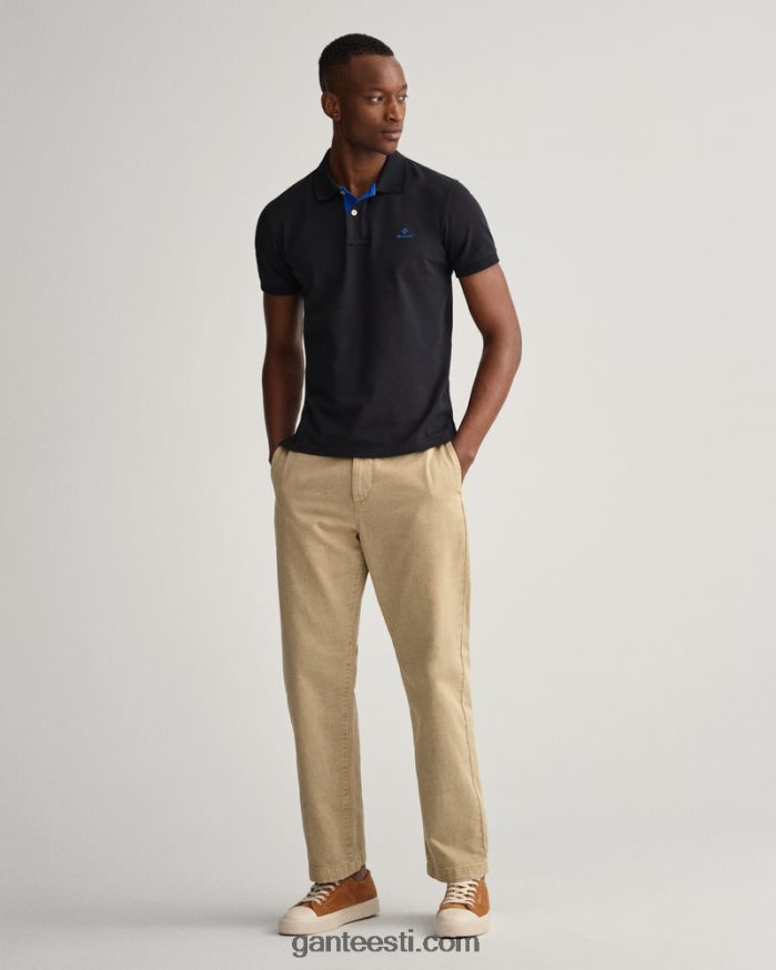 GANT mehed must kontrastne krae pique rugger NBR64N114