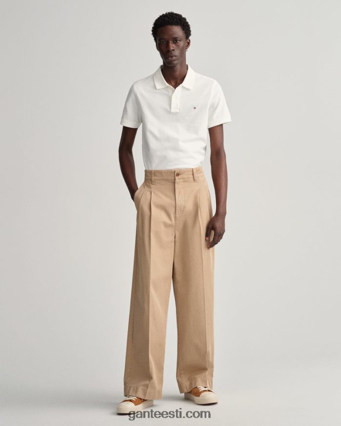 GANT mehed valge originaalne pikee polosärk NBR64N106