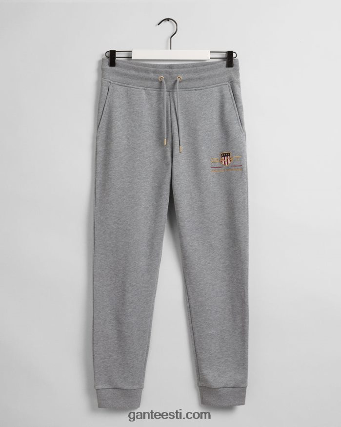 GANT mehed hall melanž arhiivikilbi dressipüksid NBR64N270