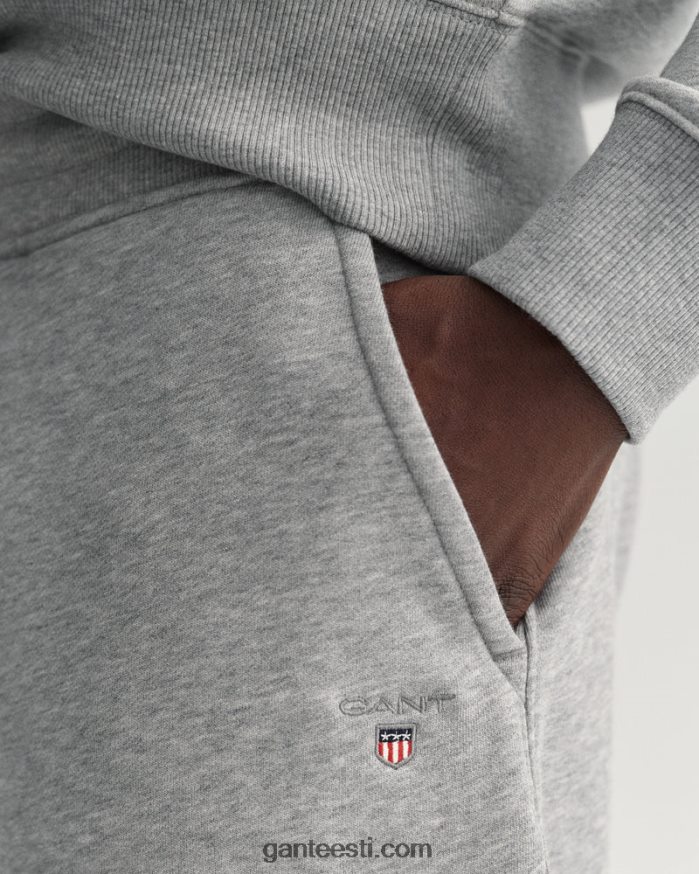 GANT mehed hall melanž originaal dressipüksid NBR64N275