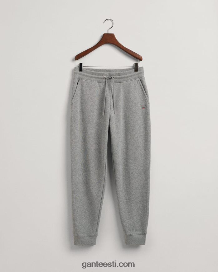 GANT mehed hall melanž originaal dressipüksid NBR64N275