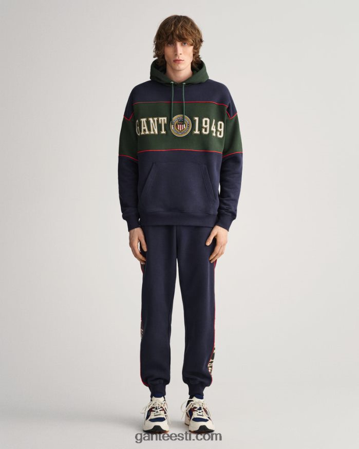 GANT mehed õhtusinine kontrastse küljega dressipüksid NBR64N268