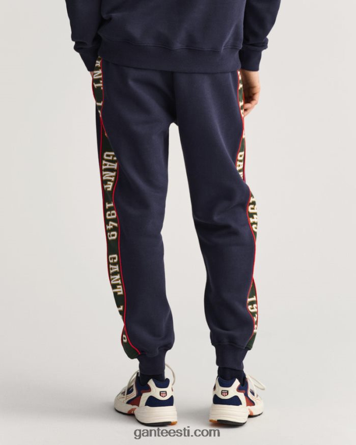 GANT mehed õhtusinine kontrastse küljega dressipüksid NBR64N268