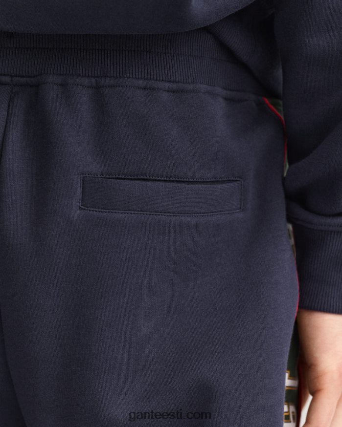 GANT mehed õhtusinine kontrastse küljega dressipüksid NBR64N268