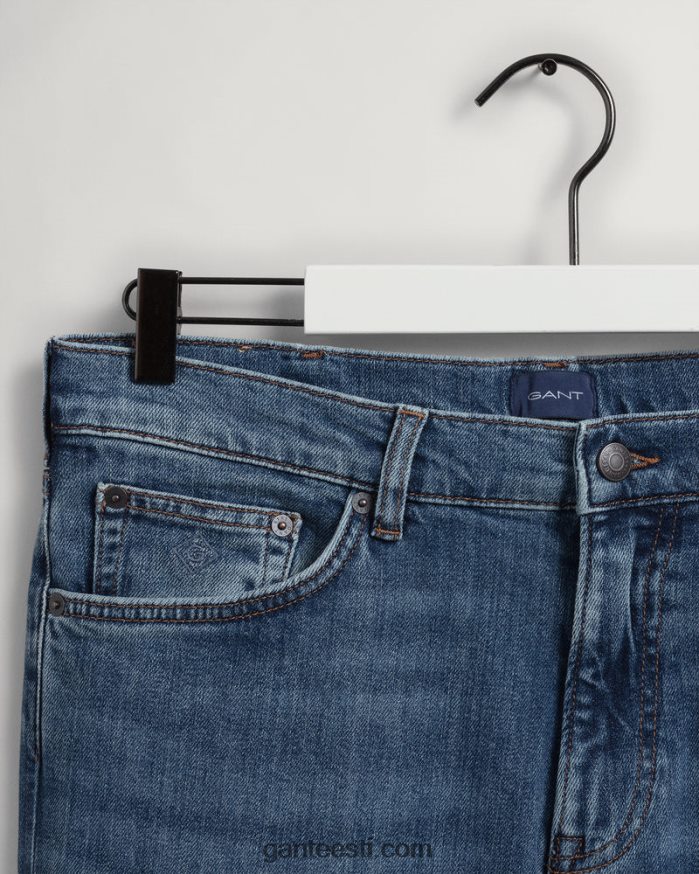 GANT mehed kesksinine sisse kantud arley tavalised teksad NBR64N414