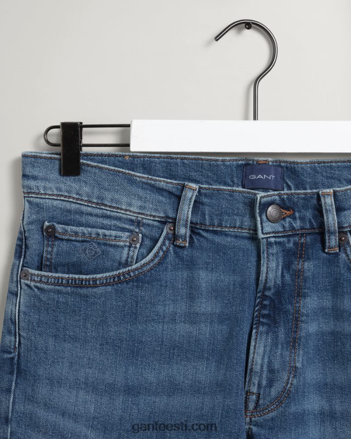 GANT mehed kesksinine sisse kantud hayes slim fit teksad NBR64N402