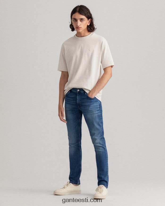 GANT mehed kesksinine sisse murtud maxen extra slim fit retro shield teksad NBR64N416