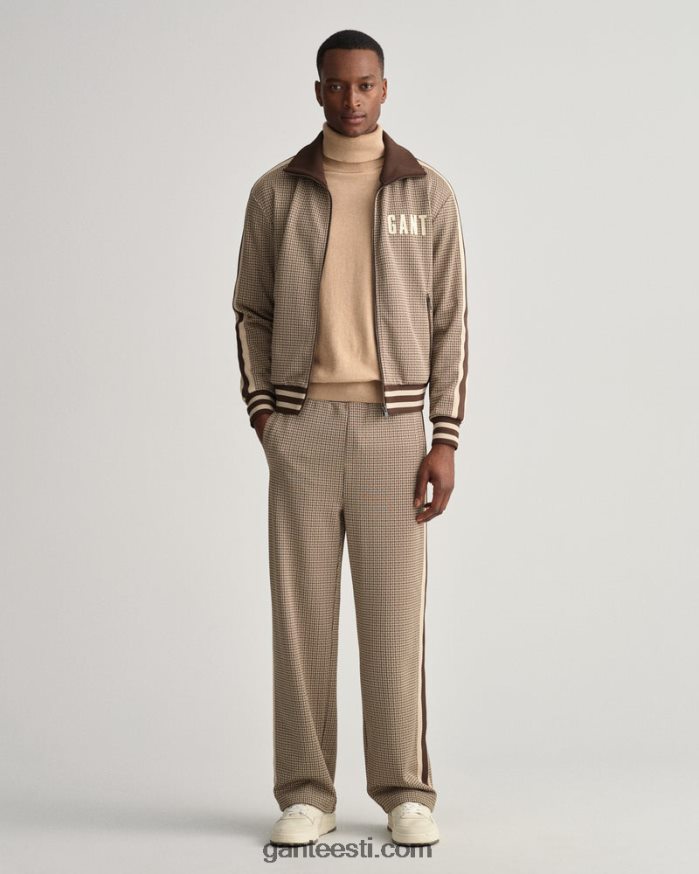 GANT mehed šokolaadipruun houndstooth dressipüksid NBR64N225