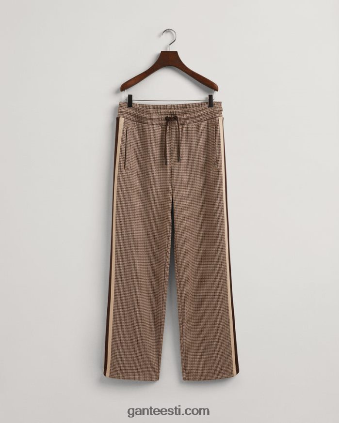 GANT mehed šokolaadipruun houndstooth dressipüksid NBR64N225