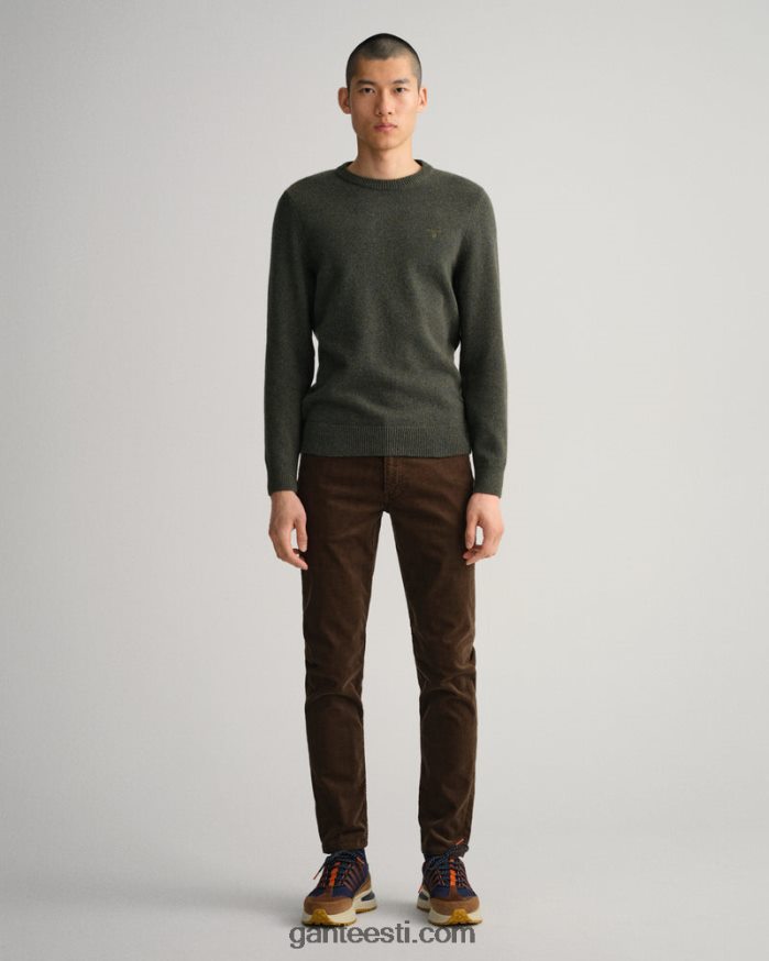 GANT mehed rikkalik pruun hayes slim fit velvetist teksad NBR64N420