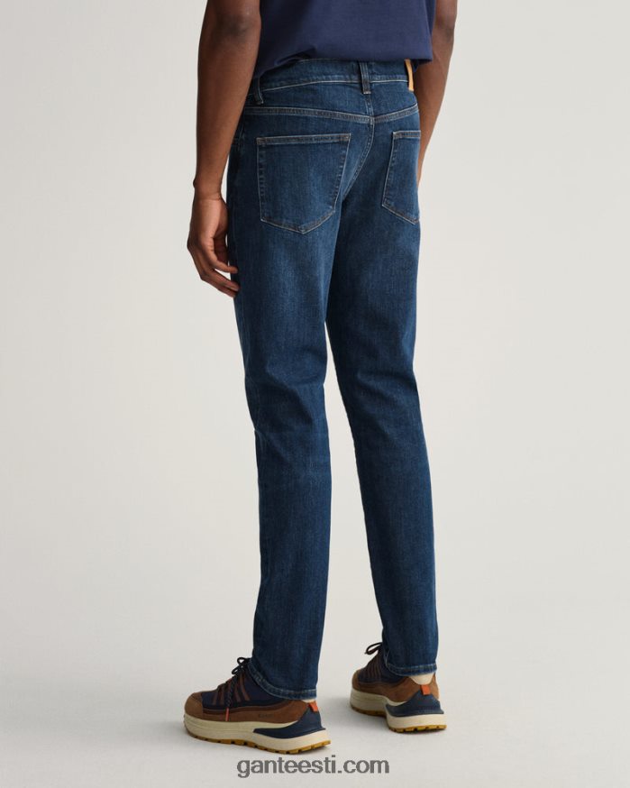 GANT mehed tumesinine sisse kantud hayes slim fit teksad NBR64N403