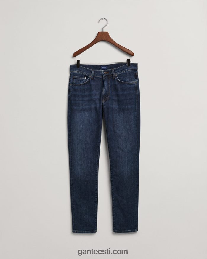 GANT mehed tumesinine sisse kantud hayes slim fit teksad NBR64N403