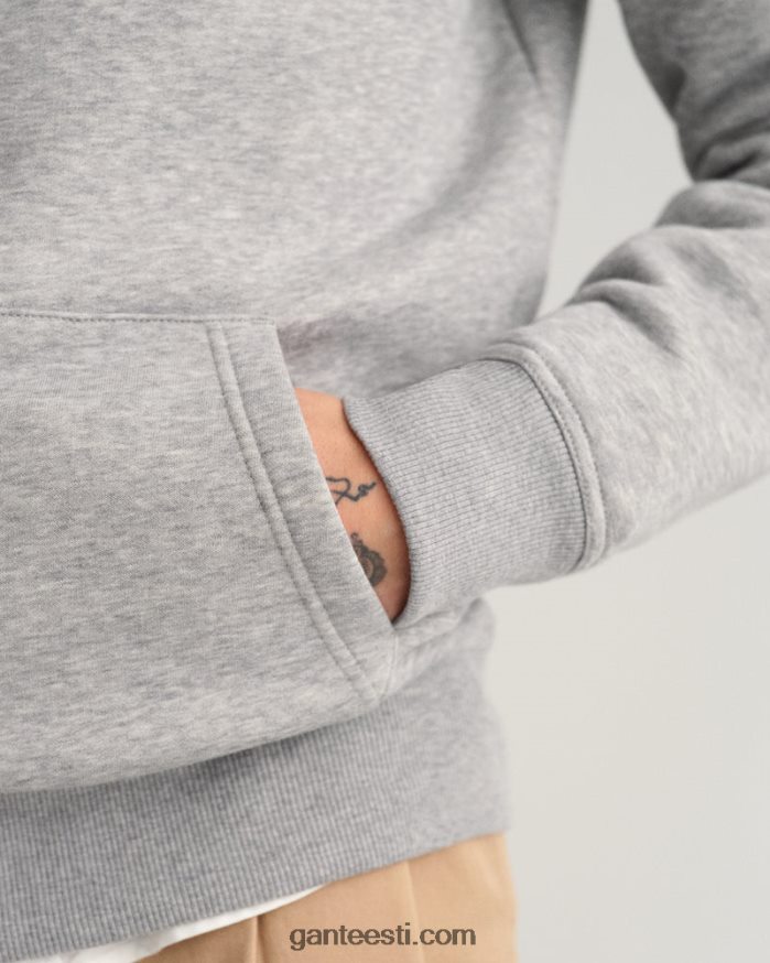 GANT mehed hall melanž arhiivikilbiga kapuuts NBR64N235