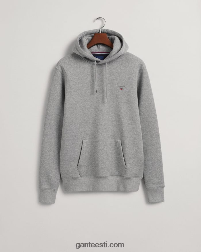 GANT mehed hall melanž originaal higiga kapuuts NBR64N286