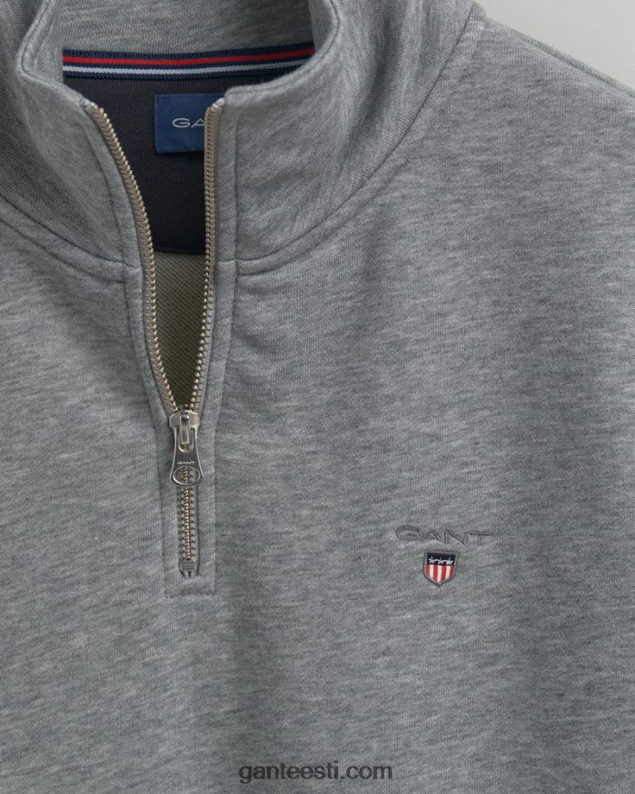 GANT mehed hall melanž originaal pool lukuga dressipluus NBR64N273