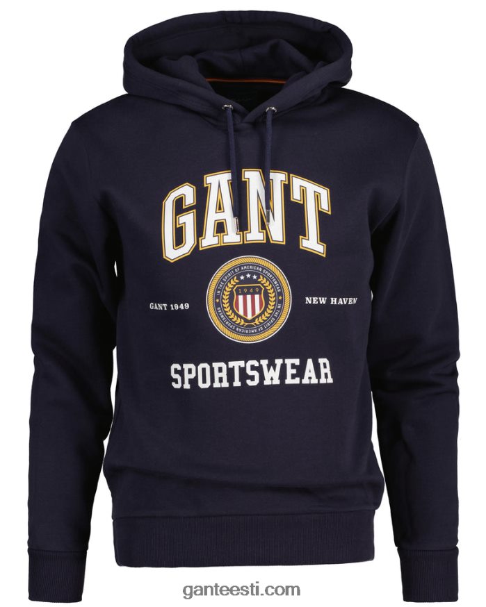GANT mehed õhtusinine crest shield higiga kapuuts NBR64N280