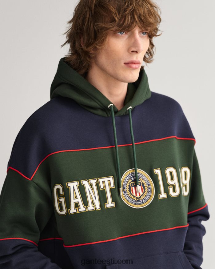 GANT mehed õhtusinine crest shield plokk kapuuts NBR64N296