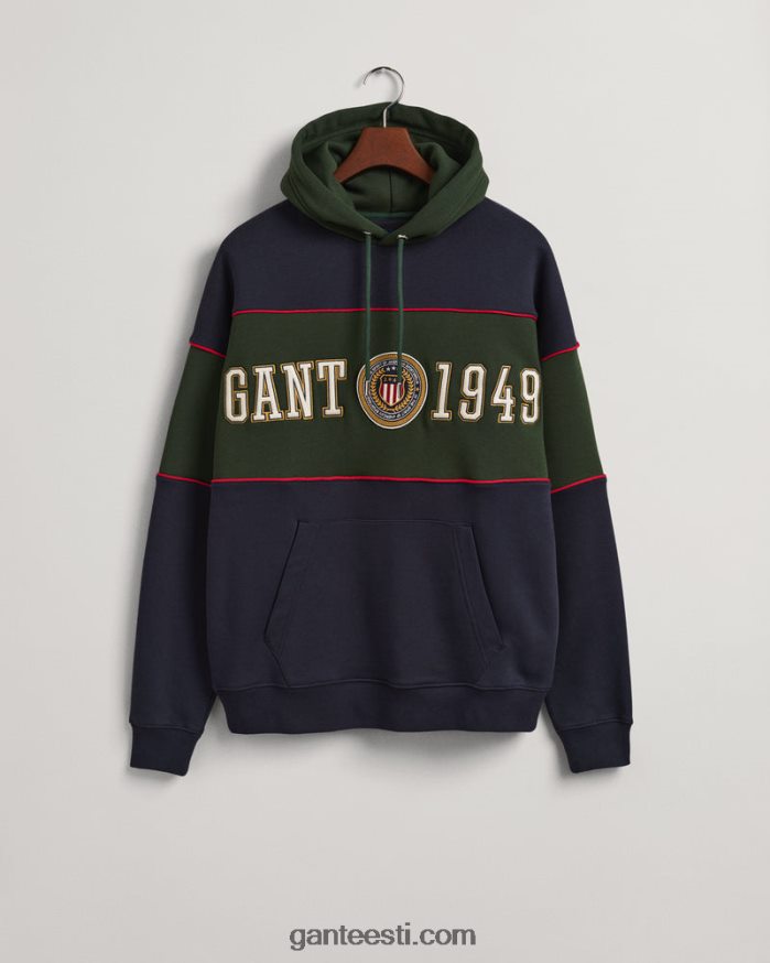 GANT mehed õhtusinine crest shield plokk kapuuts NBR64N296