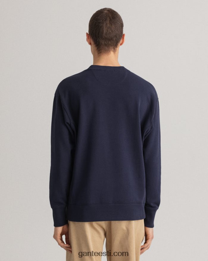 GANT mehed õhtusinine ikoon g põhiline kaelusega dressipluus NBR64N257