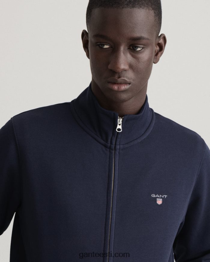 GANT mehed õhtusinine originaal täistõmblukuga kardigan NBR64N278