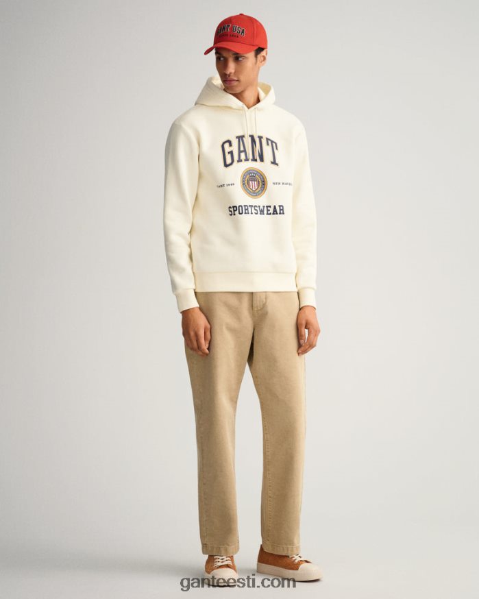 GANT mehed kreem crest shield higiga kapuuts NBR64N283